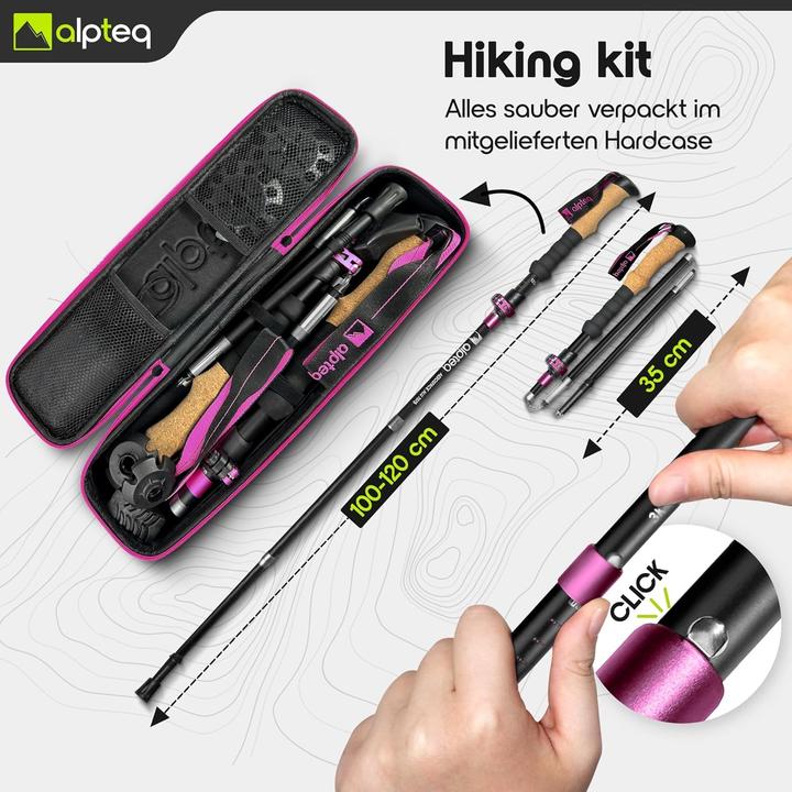 Image du produit Alpteq Faltbare Trekkingstöcke (100 - 120 cm)