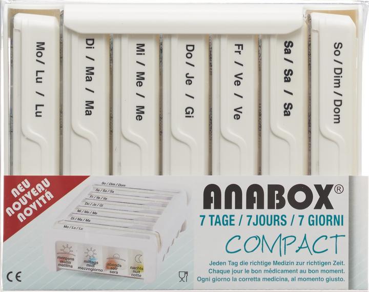 Immagine prodotto Anabox Compatto 7 giorni tedesco/francese/italiano bianco