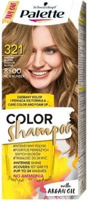Produktbild Palette Color Shampoo Coloring Shampoo Up To 24 Wash 8-00 Mediumonde (321 ml, Flüssiges Shampoo)
