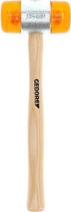 Actual product image Gedore Plastic hammer, Ø 60 mm, Replaceable heads made of cellulose acetate, Sturdy ash handle (1392 g)