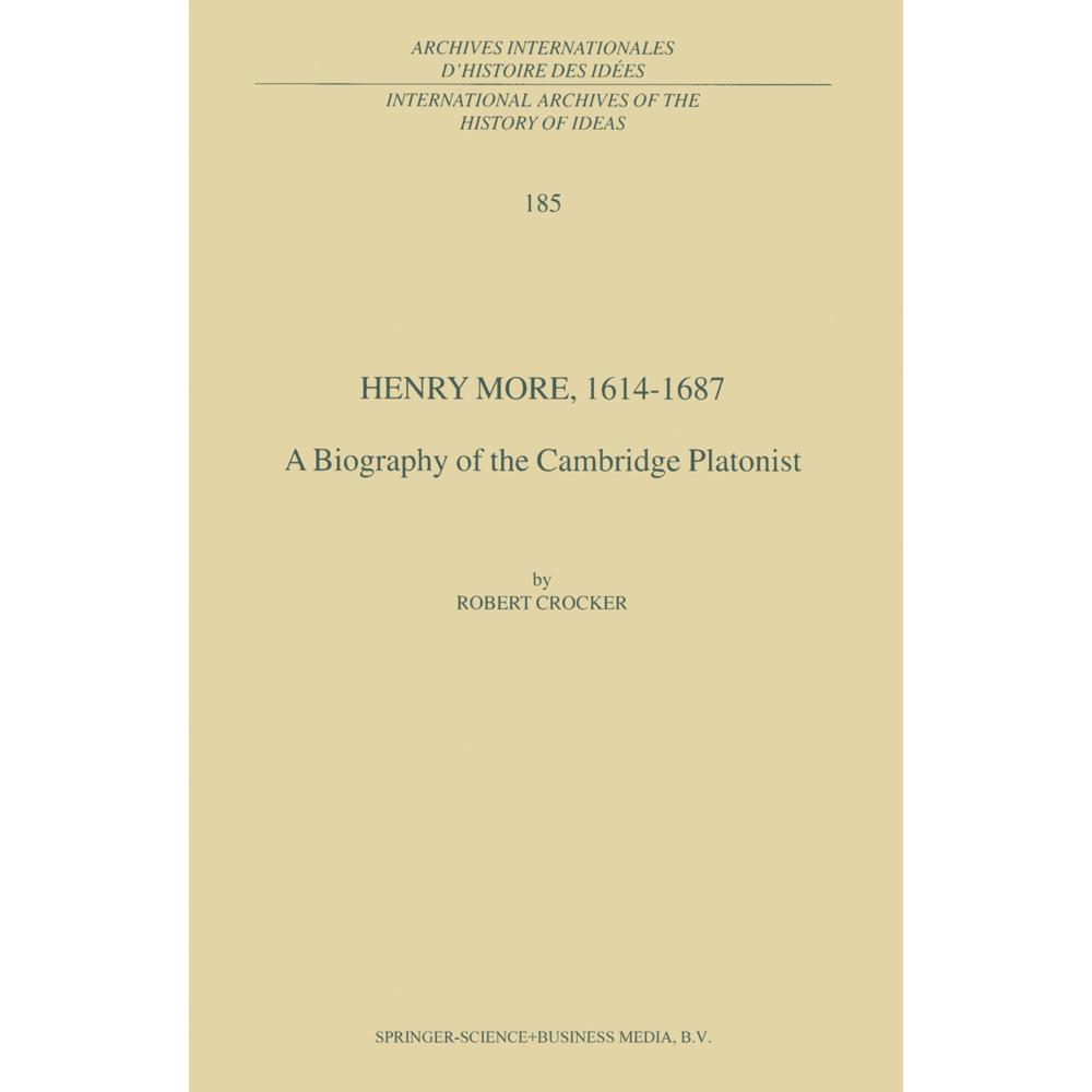 Henry More, 1614-1687, Fachbücher von R. Crocker