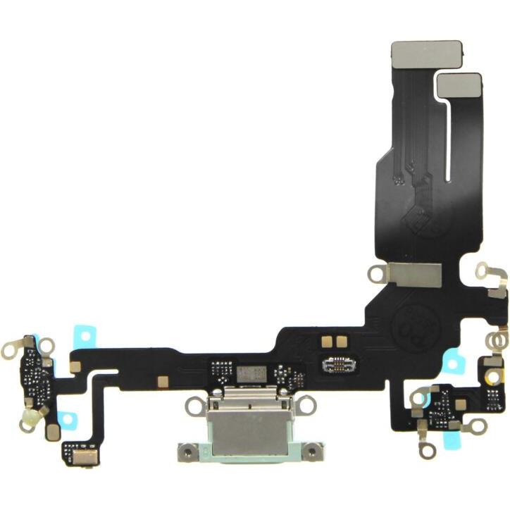 OEM Ladeanschluss Flex für iPhone 15 grün (Modul, iPhone 15), Mobilgerät Ersatzteile, Grün
