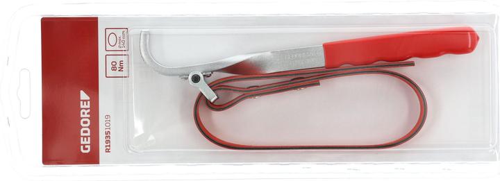 Produktbild Gedore Red red Bandschlüssel, Ø 140 mm, 15 mm breites Gewebeband, Aus Chrom-Vanadium-Stahl