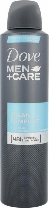 Immagine prodotto Dove Men+Care Clean Comfort Deodorante Anti-Traspirante Spray 250ml (Getto vaporizzato, 250 ml)
