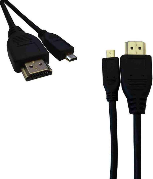 EDM HDMI auf Mikro HDMI Verbindungskabel 51234 Schwarz 1 m (1 m)