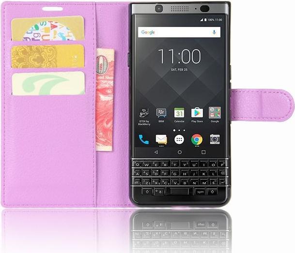Produktbild MU Classic Litchi Leder Bookcover (Blackberry KEYone)