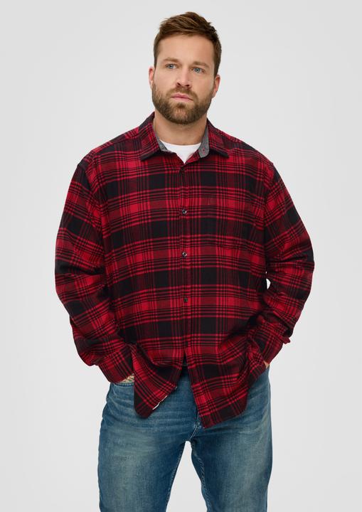 Produktbild s.Oliver Hemd Karohemd aus Baumwollstretch (5XL)