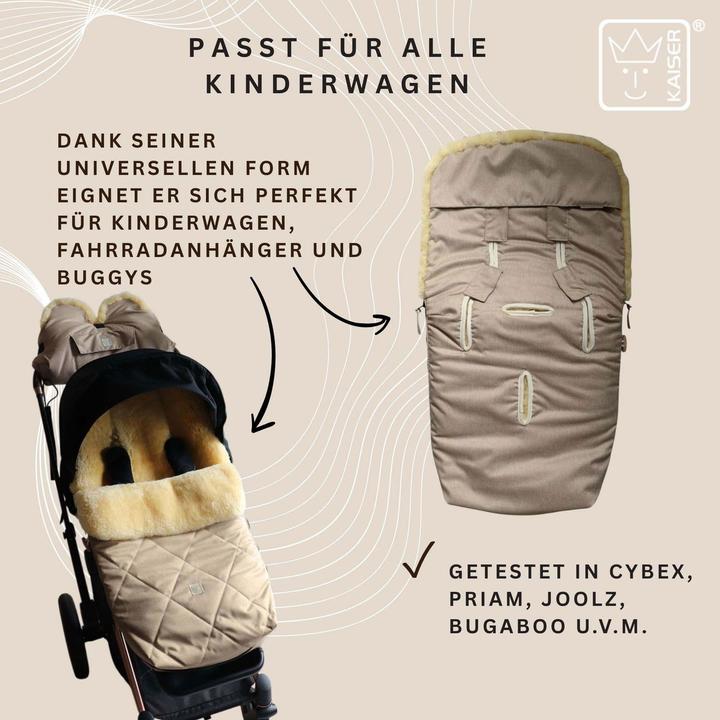 Actual product image Kaiser Baby Kaiser Lammfell Fusssack Coosy, ginger