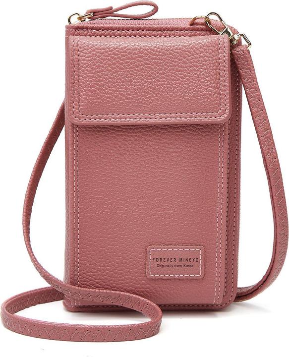 Cover-Discount Umhänge Brieftasche mit Smartphone Fach rosa