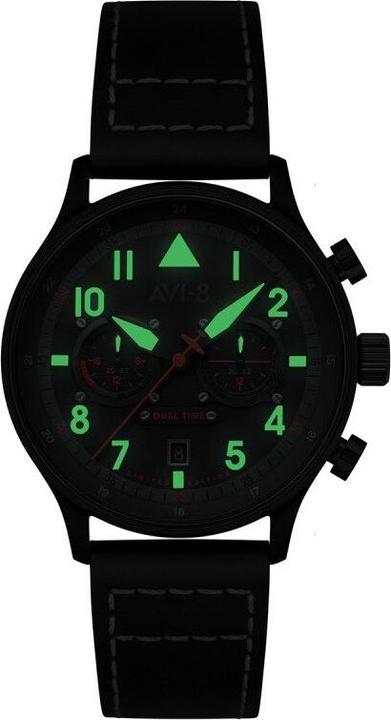 Produktbild AVI-8 av-4088-01 Carey Dual Time 44mm 5ATM (Analoguhr, 44 mm)
