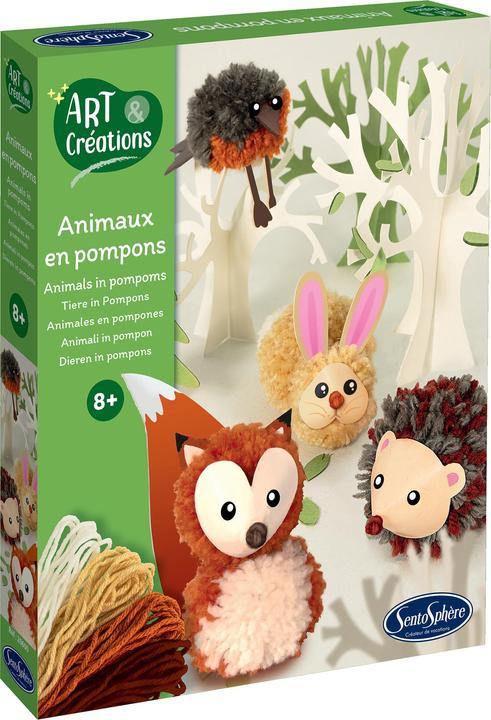 Image du produit Sentosphere Kit de bricolage Animaux Pompon