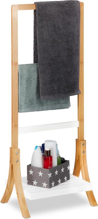 Relaxdays Towel Rack with Tray