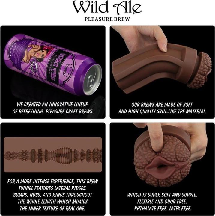 Actual product image Lovetoy Pleasure Brew Wild Ale Vagina Masturbator