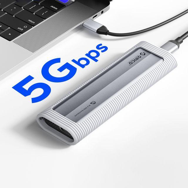 Immagine prodotto Orico SSD Enclosure AXM2-G2-V1 for SATA M.2 NVMe, Grey (M.2 2280)