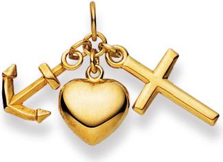 Image du produit Natsumi Schmuck Pendentif Foi Amour Espérance or jaune 18C/750 (750/18 K Or jaune)