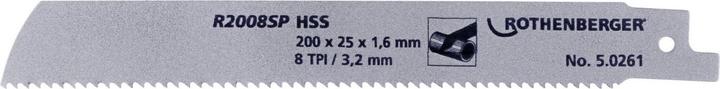 Rothenberger Lame de scie tubulaire spéciale HSS, 200x25x1,6