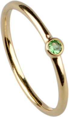 Immagine prodotto Natsumi Schmuck Anello argento 925 placcato oro tsavorite (56, 925 Argento)
