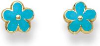Image du produit Natsumi Schmuck Boucles d'oreilles fleur en or 18K/750 (750/18 K Or jaune)