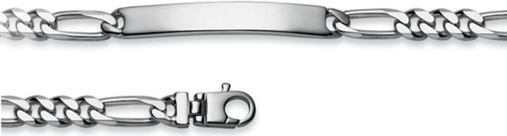 Immagine prodotto Natsumi Schmuck Bracciale ID Argento 925 Figaro 19 cm (19 cm, Argento 925)