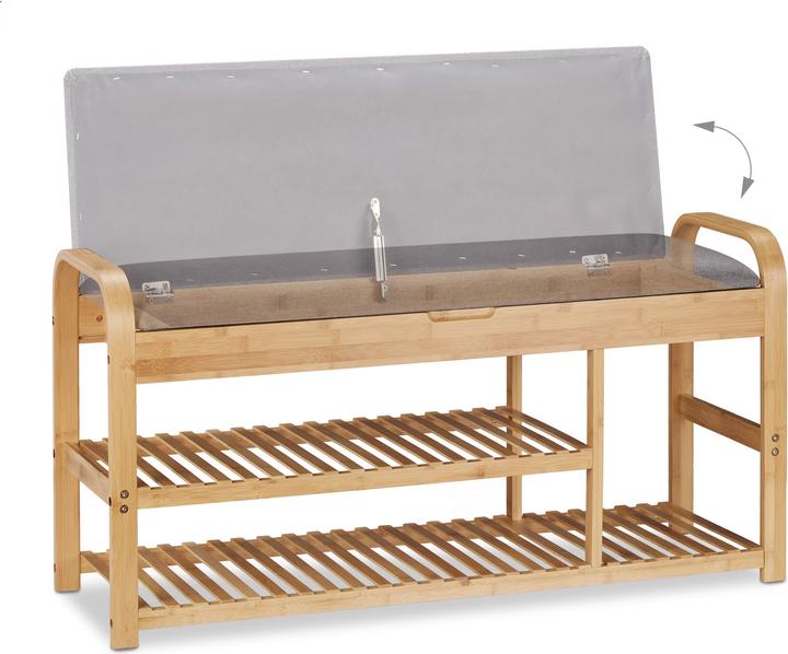 Image du produit Relaxdays Banc chaussures (100.5 x 33 x 50 cm)