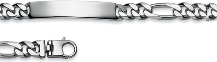 Immagine prodotto Natsumi Schmuck Bracciale ID Argento 925 Figaro 19 cm (19 cm, Argento 925)