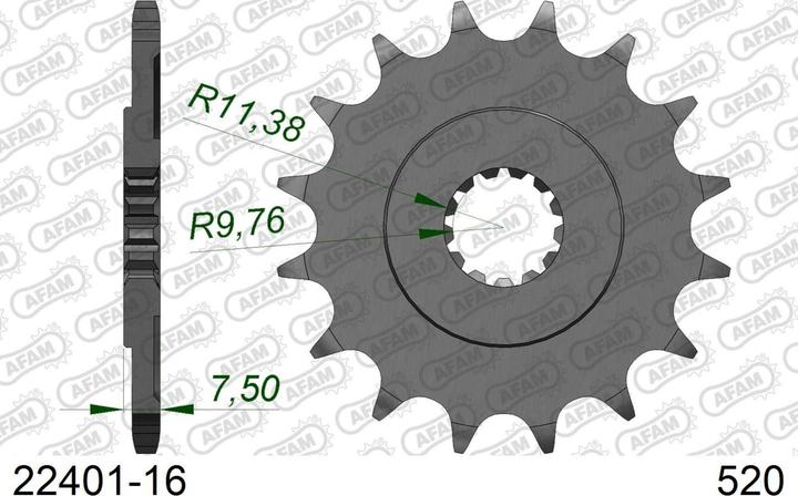 Image du produit Afam 520 16 dents