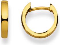 Image du produit Natsumi Schmuck Créoles à clapet en or jaune 18K/750 Ø 12mm plat (750/18 K Or jaune)