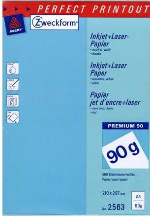 Produktbild Avery Drucker- und Kopierpapier (A4, 500 Blätter, 90 g/m²)