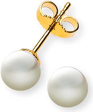 Image du produit Natsumi Schmuck Boucles d'oreilles perle or jaune 18K/750 Ø 6.0-6.5mm (750/18 K Or jaune)