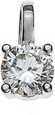 Image du produit Natsumi Schmuck Pendentif diamant or blanc 18C/750 0.10 ct H si (Or blanc 750/18 K)