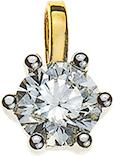 Image du produit Natsumi Schmuck Pendentif diamant or jaune 18K/750 0.15 ct H si (750/18 K Or jaune)
