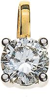Natsumi Schmuck Anhänger Diamant Gelbgold 18K/750 0.15 ct H si (750/18 K Gelbgold)