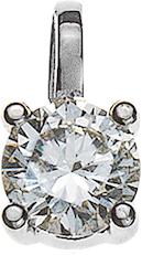 Image du produit Natsumi Schmuck Pendentif diamant or blanc 18C/750 0.20 ct H si (Or blanc 750/18 K)