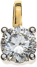 Image du produit Natsumi Schmuck Pendentif diamant or jaune 18C/750 0.20 ct H si (750/18 K Or jaune)