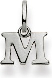 Immagine prodotto Natsumi Schmuck Ciondolo Lettera M in oro bianco 18K/750 (Oro bianco 750/18 K)
