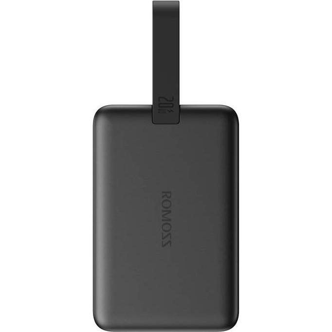 Romoss Powerbank WM010 10000mAh 20W (black) (10000 mAh, 20 W, 37 Wh), Powerbank, Nero