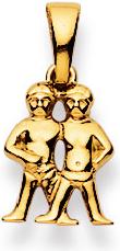 Image du produit Natsumi Schmuck Pendentif signe astrologique Gémeaux en or jaune 18K/750 (750/18 K Or jaune)