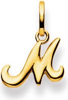 Image du produit Natsumi Schmuck Pendentif lettre M en or jaune 18K/750 (750/18 K Or jaune)
