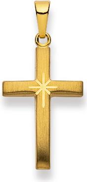 Image du produit Natsumi Schmuck Pendentif croix en or jaune 18K/750 mat/poli (750/18 K Or jaune)