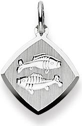 Image du produit Natsumi Schmuck Pendentif signe astrologique poisson en or blanc 18K/750 (Or blanc 750/18 K)