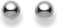 Immagine prodotto Natsumi Schmuck Orecchini a perno in oro bianco 18K/750 a sfera 6,0 mm (Oro bianco 750/18 K)
