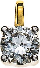 Image du produit Natsumi Schmuck Pendentif diamant or jaune 18K/750 0.25 ct H si (750/18 K Or jaune)