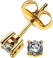 Image du produit Natsumi Schmuck Boucles d'oreilles diamant or jaune 18K/750 0.15 ct H si (750/18 K Or jaune)