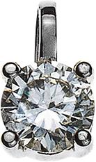 Immagine prodotto Natsumi Schmuck Ciondolo con diamante in oro bianco 18K/750 0,25 ct H si (Oro bianco 750/18 K)