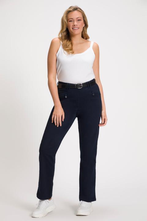 Produktbild Ulla Popken Basic Stretchhose Mony, farbecht, leicht schmal zulaufend (44)