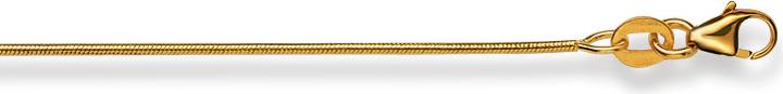 Produktbild Natsumi Schmuck Halskette Gelbgold 18K/750 Schlange matt 0.9mm (750/18 K Gelbgold, 40 cm)