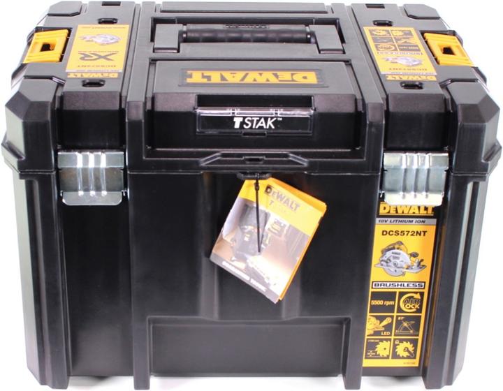 Produktbild DeWalt DCS 572 P2 Akku Handkreissäge 18V 184 x 16 mm + 2x Akku 5,0 Ah + Ladegerät + T-STAK