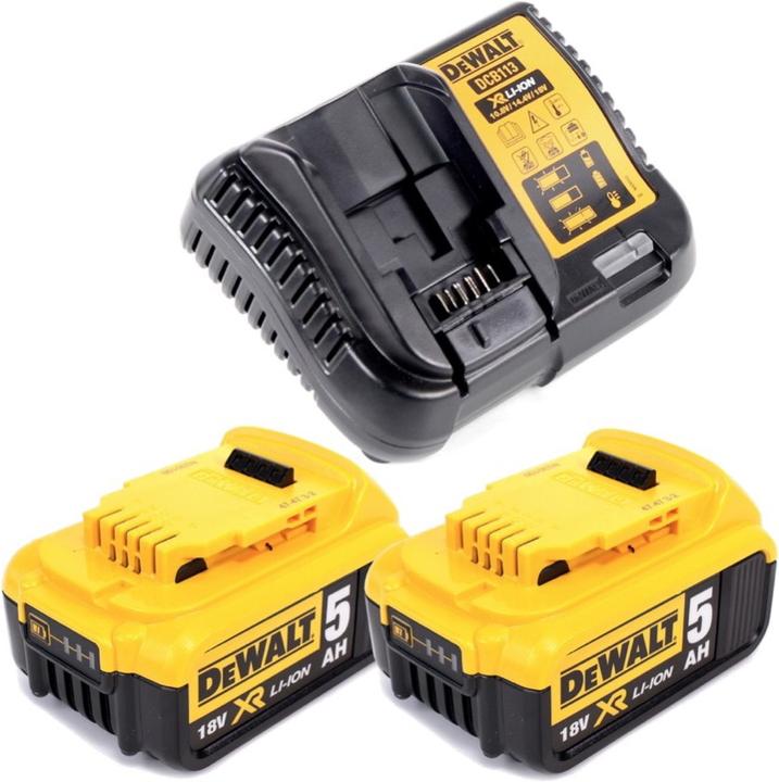 Produktbild DeWalt DCS 572 P2 Akku Handkreissäge 18V 184 x 16 mm + 2x Akku 5,0 Ah + Ladegerät + T-STAK