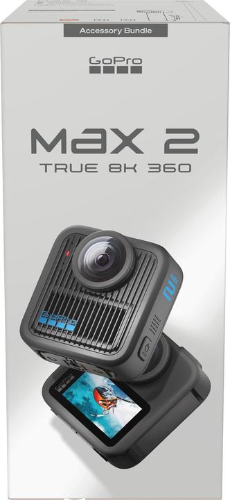 Actual product image GoPro MAX2 360 Action Camera + Accessories Bundle (Bluetooth, GPS, Wi-Fi)