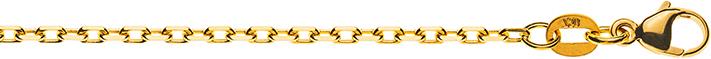 Produktbild Natsumi Schmuck Halskette Gelbgold 18K/750 Anker geschliffen 1.8mm (750/18 K Gelbgold, 42 cm)